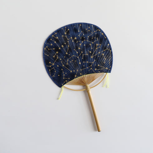 房州うちわ 小万月型「星座」